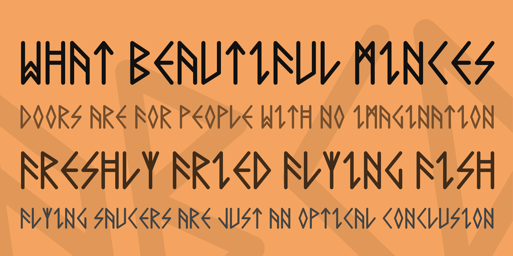 comic runes font 3 big