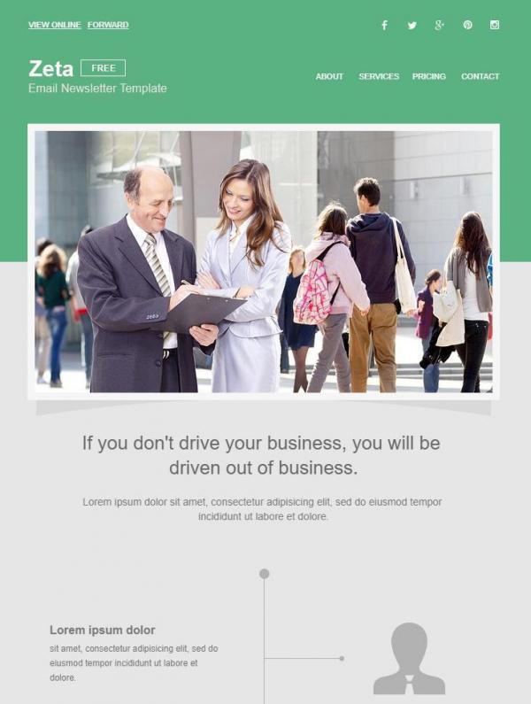 Free Email Template: Zeta