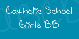 Free Web Font: Catholic School Girl